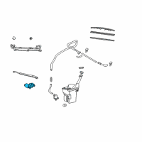 OEM Scion xB Motor Assy, Windshield Wiper Diagram - 85110-52240