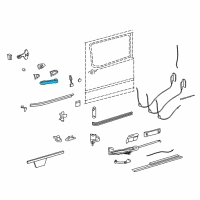 OEM Dodge Sprinter 2500 DOORHANDL-Front And Sliding Door Diagram - 68006564AA