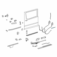 OEM 2008 Dodge Sprinter 2500 Cable-Latch Release Diagram - 68010242AA