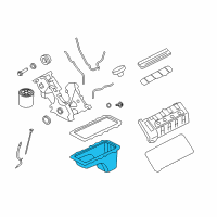 OEM Ford Mustang Oil Pan Diagram - DR3Z-6675-A