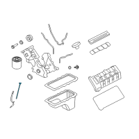 OEM 2013 Ford Mustang Dipstick Diagram - DR3Z-6750-A