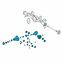 OEM 2009 Lexus LX570 Carrier Assembly, Differential Diagram - 41110-60A11