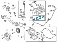 OEM 2021 Ford Bronco Manifold Gasket Diagram - JT4Z-9H486-A