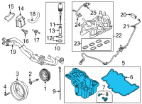 OEM 2022 Ford F-150 Oil Pan Diagram - JT4Z-6675-E