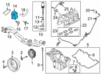 OEM 2022 Ford Bronco OIL COOLER ASY Diagram - ML3Z-6A642-B