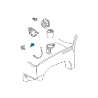 OEM 1994 Chevrolet K1500 Valve Asm-EGR Valve & Exhaust Pressure Diagram - 10137639