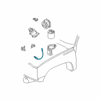 OEM Pontiac Trans Sport Oxygen Sensor Diagram - 19178938