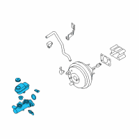OEM 2015 Nissan Xterra Cylinder Brake Master Diagram - 46010-9BP0A