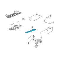 OEM 2007 Cadillac DTS Handle, Jack/Wheel Wrench Diagram - 25743725