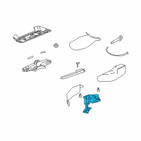 OEM 2004 Cadillac SRX Spare Carrier Diagram - 15874936