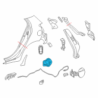 OEM 2013 Toyota Yaris Fuel Pocket Diagram - 61725-52120