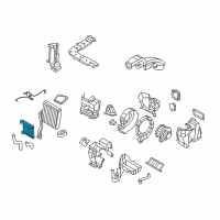 OEM Kia Borrego Heater Core Assembly Diagram - 979262J000