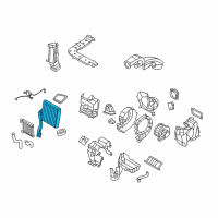 OEM Kia Borrego Evaporator Core Assembly Diagram - 979272J000