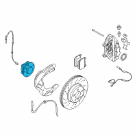 OEM 2018 BMW M4 Wheel Hub With Bearing, Front Diagram - 31-20-7-857-506