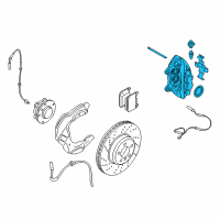 OEM 2021 BMW M2 BRAKE CALIPER HOUSING ANTHRA Diagram - 34-11-8-091-277