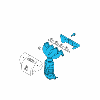 OEM 2011 Hyundai Elantra Exhaust Manifold Assembly Diagram - 28510-23520