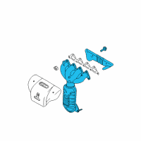 OEM 2007 Kia Spectra Exhaust Manifold Assembly Diagram - 2851023390