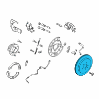 OEM Lincoln MKT Rotor Diagram - DE9Z-2C026-A