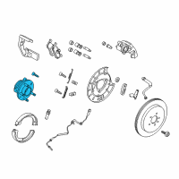 OEM Lincoln MKT Hub & Bearing Assembly Diagram - DE9Z-1104-E