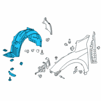 OEM 2021 Honda Civic Fender, Right Front (Inner) Diagram - 74101-TGG-A70