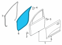 OEM Kia Seltos W/STRIP Assembly-Fr Dr S Diagram - 82130Q5000