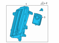 OEM Cadillac Daytime Run Lamp Diagram - 84761114