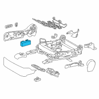 OEM Lexus NX200t Switch, Front Power Seat Diagram - 84922-60190