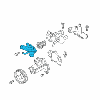 OEM 2015 Infiniti QX80 Outlet Water Diagram - 11060-1LA0A