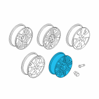 OEM 2007 Ford Freestar Wheel, Alloy Diagram - 6F2Z-1007-JA