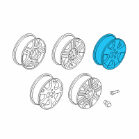 OEM 2004 Mercury Monterey Wheel, Alloy Diagram - 3F2Z-1007-KA