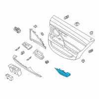 OEM BMW M6 Inside Left Door Handle Diagram - 51-41-7-262-001