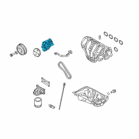 OEM 2003 Ford Focus Oil Pump Diagram - 8E5Z-6600-A