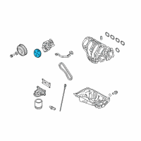 OEM 2016 Ford C-Max Oil Pump Gear Diagram - 8E5Z-6652-A