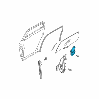 OEM Nissan Murano Motor Assembly - Regulator, LH Diagram - 80731-8991A