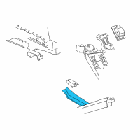 OEM 1997 Chevrolet Express 3500 Crossmember Asm-Trans Support Diagram - 15065721