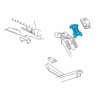 OEM 2000 Chevrolet Express 3500 Bracket Asm-Engine Mount Diagram - 15969184