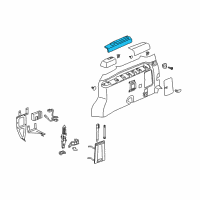 OEM Chevrolet Uplander Holder-Body Side Rear Trim Panel Cup *Gray M Diagram - 15932810