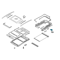 OEM 2020 Hyundai Elantra GT Motor Assembly-PANORAMAROOF(Glass) Diagram - 81631-G3000