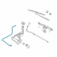 OEM Ford F-350 Super Duty Washer Hose Diagram - BC3Z-17K605-A