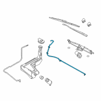 OEM Washer Hose Diagram - BC3Z-17K605-B