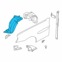 OEM BMW Z8 Cover, Wheel Housing, Front Left Diagram - 51-71-8-234-135