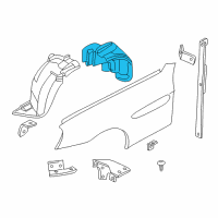 OEM BMW Z8 Cover, Wheel Housing, Front Left Diagram - 51-71-8-257-085