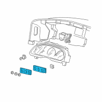 OEM 2003 Ford F-350 Super Duty Dash Control Unit Diagram - F81Z-19980-AA