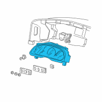 OEM 2004 Ford F-350 Super Duty Cluster Assembly Diagram - 4C3Z-10849-GA