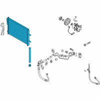 OEM 2016 Hyundai Accent Condenser Assembly-Cooler Diagram - 97606-1W001