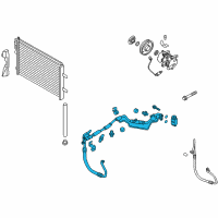 OEM Kia Rio Suction & Liquid Tube Assembly Diagram - 977751W200