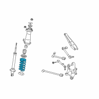 OEM Lexus IS250 Spring, Coil, Rear Diagram - 48231-53231