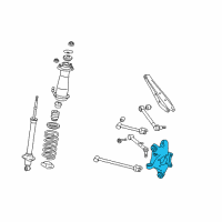 OEM 2013 Lexus IS350 Carrier Sub-Assembly, Rear Diagram - 42304-53030