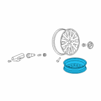 OEM Buick Lucerne Spare Wheel Diagram - 9594807