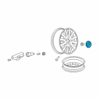 OEM Buick Center Cap Diagram - 19132147